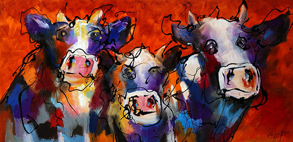 Caspar van Houten + Familie in de wei